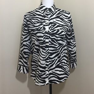 Lauren Ralph Lauren animal Print shirt size small